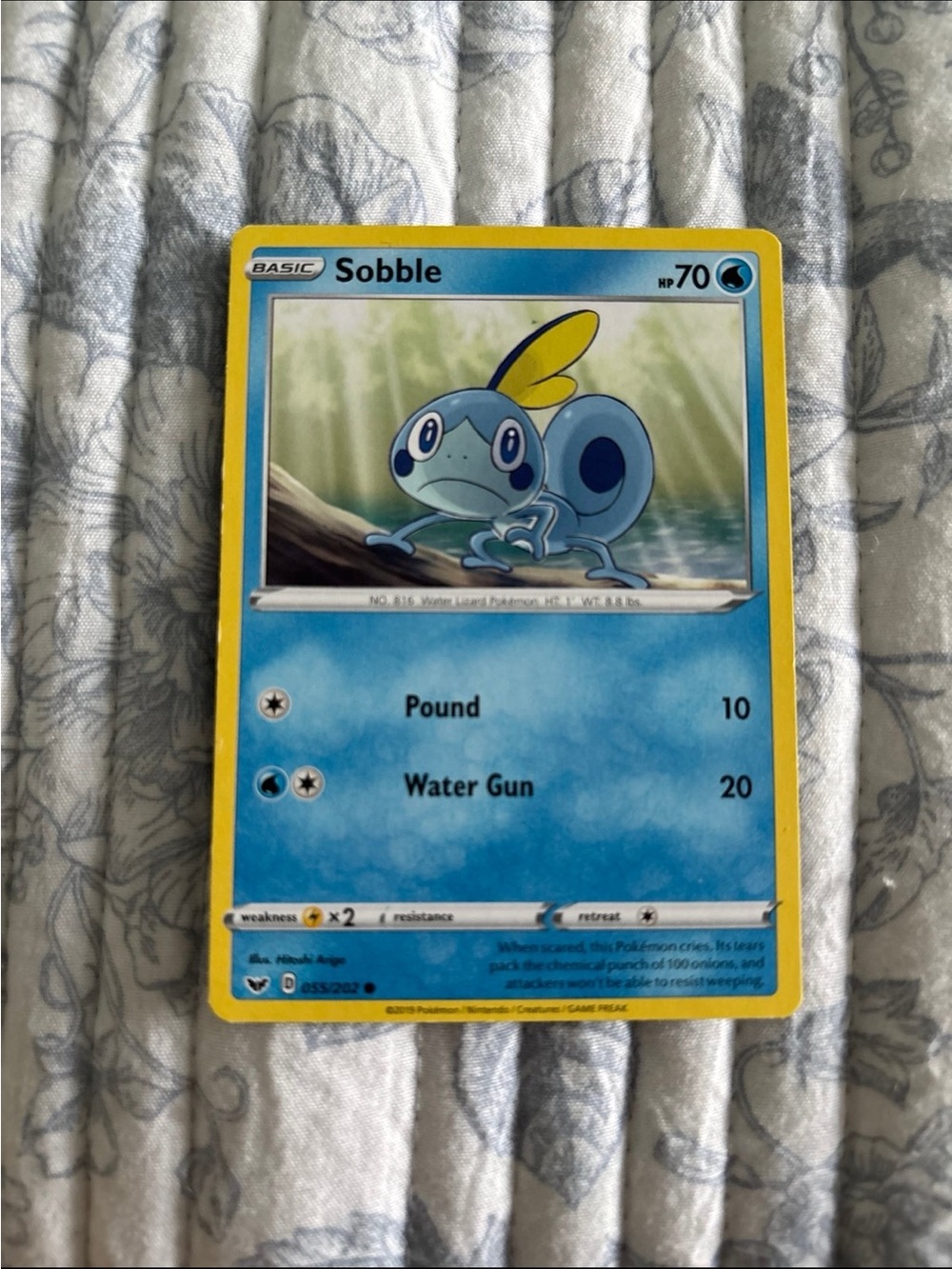 Sobble Pokemon Card